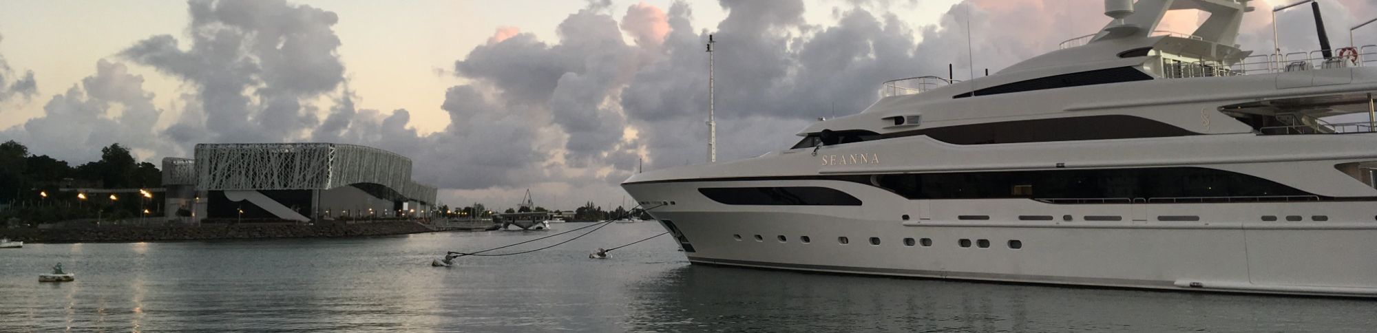 yacht at the dock