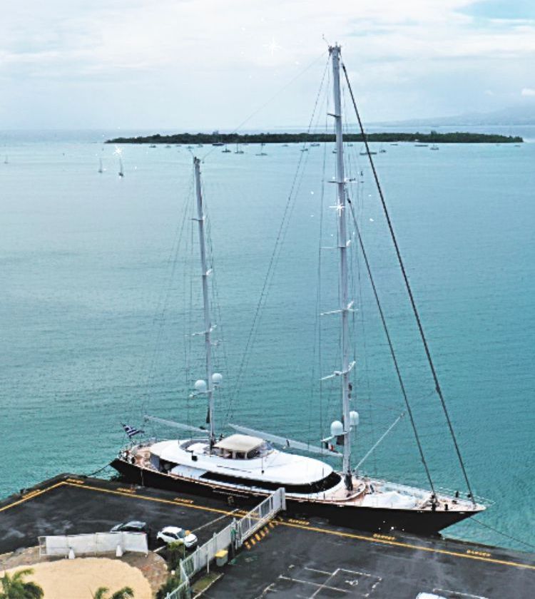 yacht at the dock